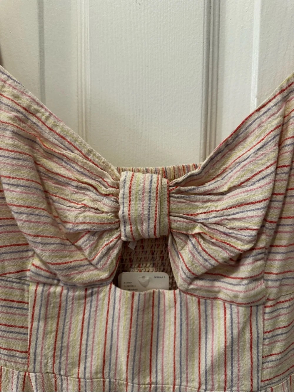 Free People Sunshine Eyes Linen Midi Dress Sz M